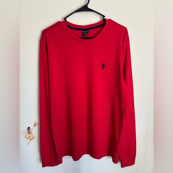 U.S. Polo Assn. Other - U.S. Polo Assn. Red Shirt with Logo Size S Long Sleeve Crewneck Cotton